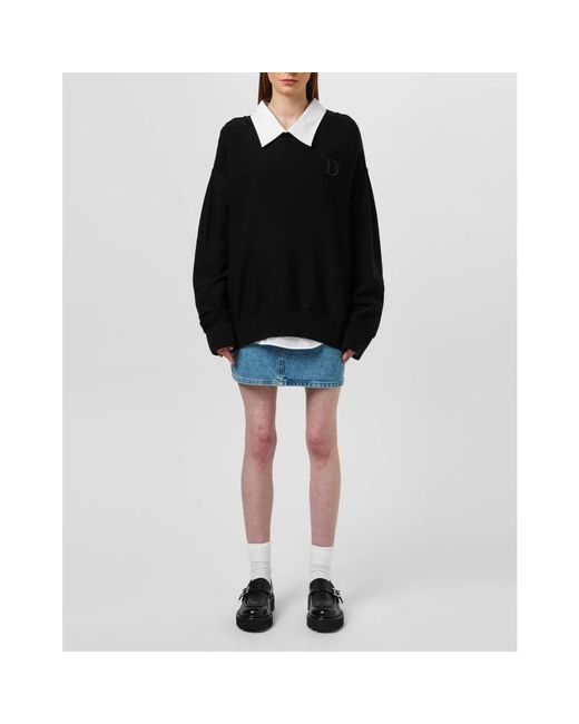DSquared² Black Round-Neck Knitwear