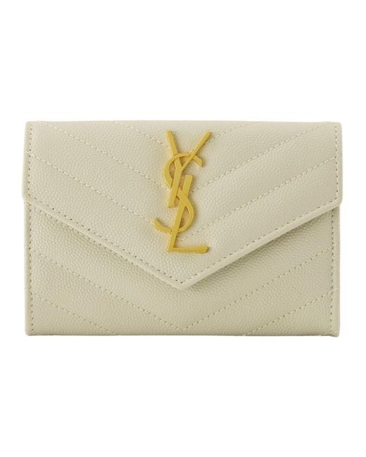Saint Laurent Natural Wallets & Cardholders