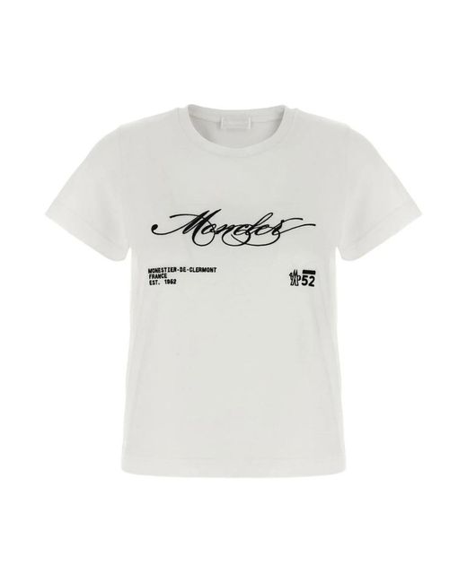 Moncler T-Shirts in het White