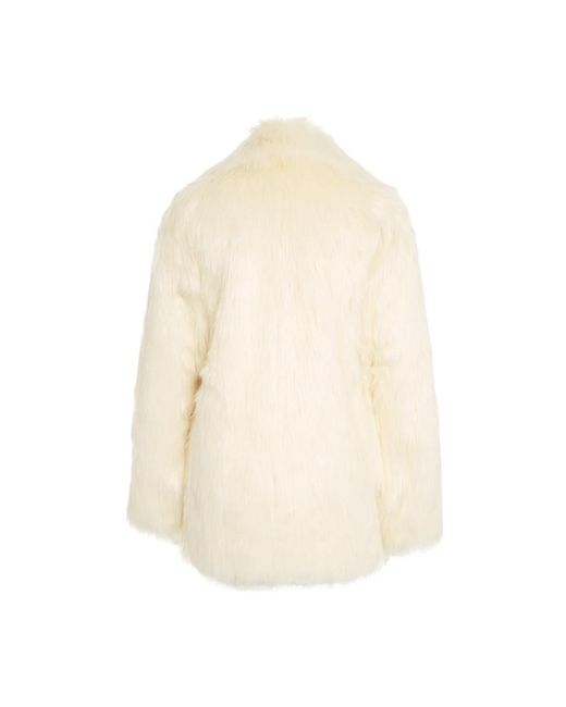 Stand Studio Faux Shearling Jas in het Natural