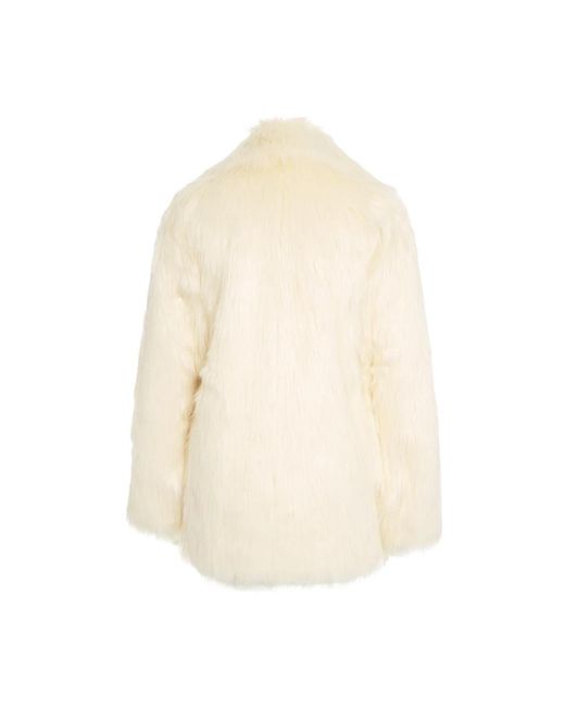 Stand Studio Faux Shearling Jas in het Natural