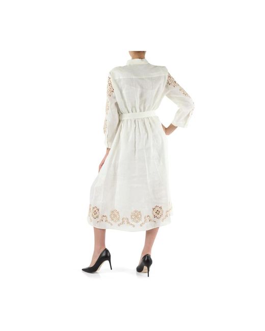 Dresses > day dresses > shirt dresses Elena Miro en coloris White