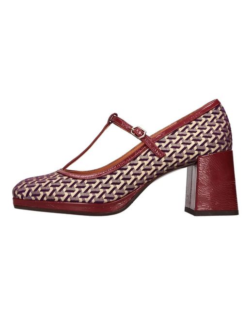 Chie Mihara Met Hak Multikleur in het Pink