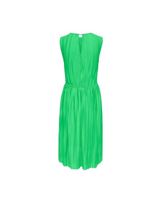 ONLY Kleedjes ,Groen ,Polyester Zomer Groene Mouwloze Jurk in het Green