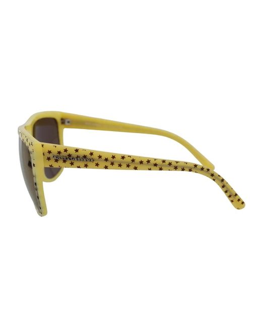 Dolce & Gabbana Metallic Sternmuster quadratische sonnenbrille