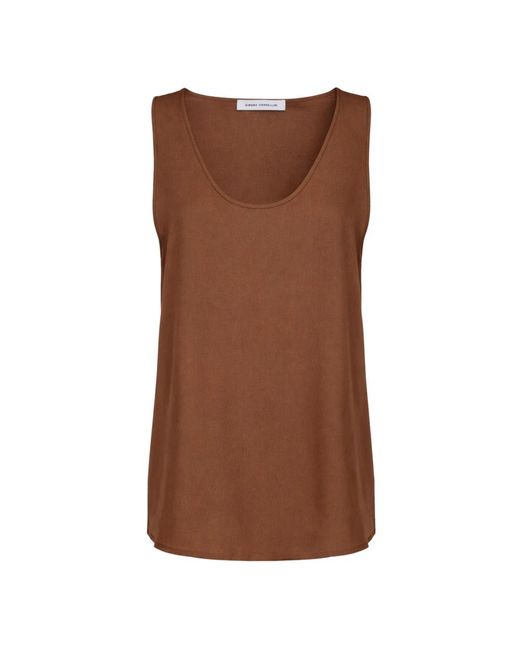 SIMONA CORSELLINI Tops ,Bruin ,Top Basic in het Brown
