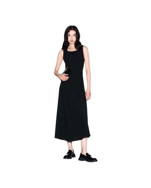 ARMANI EXCHANGE Black Midi Dresses