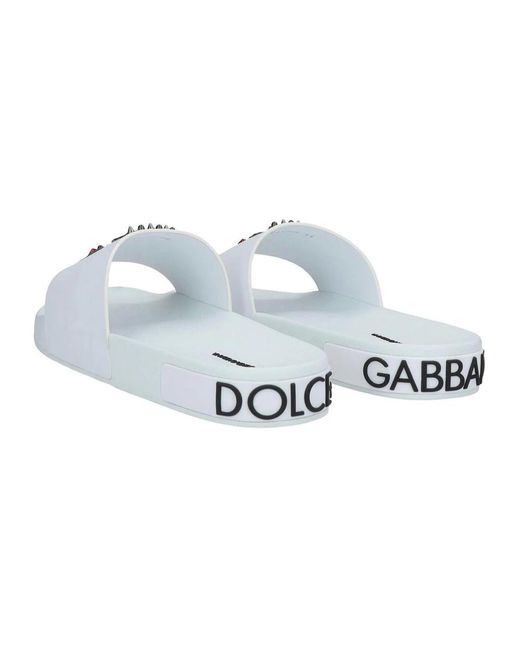 Dolce & Gabbana Flat sandals in White für Herren