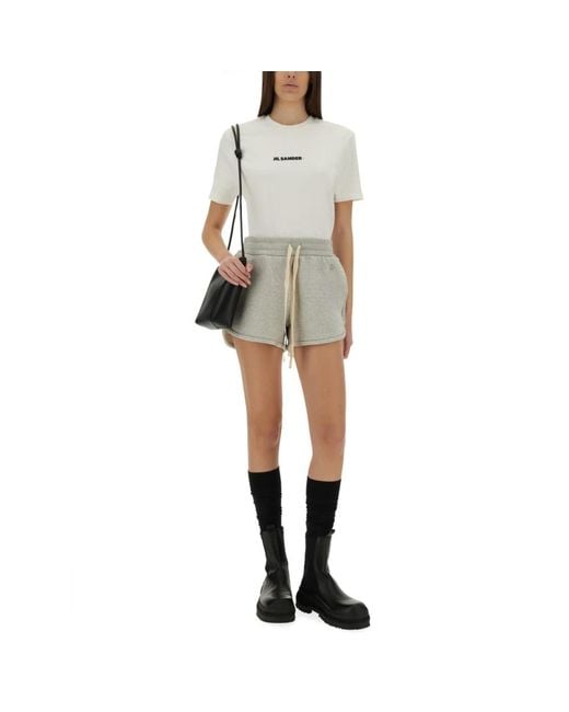 Jil Sander Gray Short Shorts