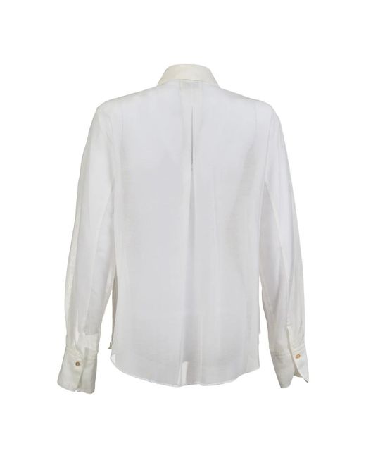Forte_forte Overhemden ,Wit ,Camicia in het White