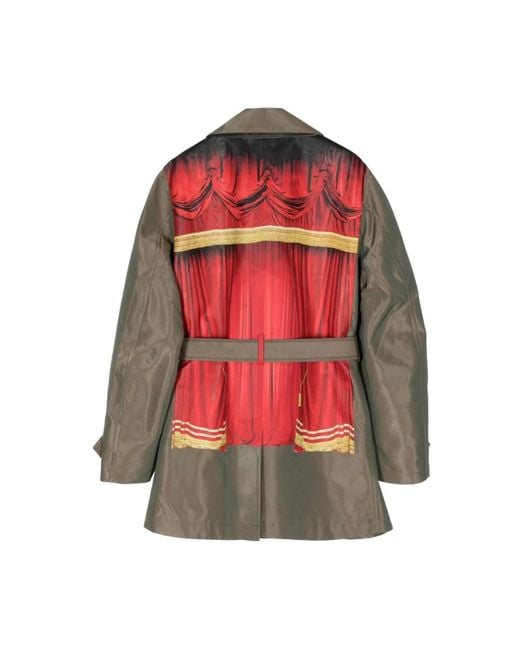 Coats > belted coats Comme des Garçons en coloris Red
