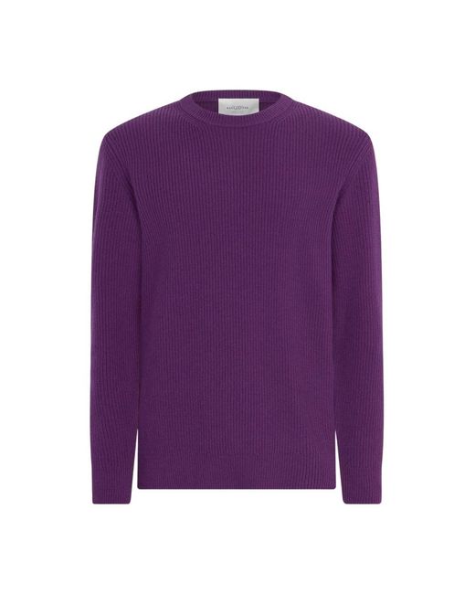 Ballantyne Purple Round-Neck Knitwear for men