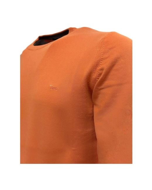 Harmont & Blaine Orange Round-Neck Knitwear for men