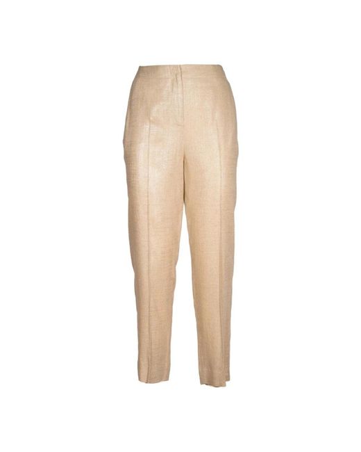 iBlues Natural Cropped Trousers