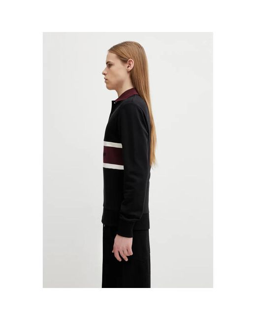 Fred Perry Long Sleeve Tops in het Black voor heren