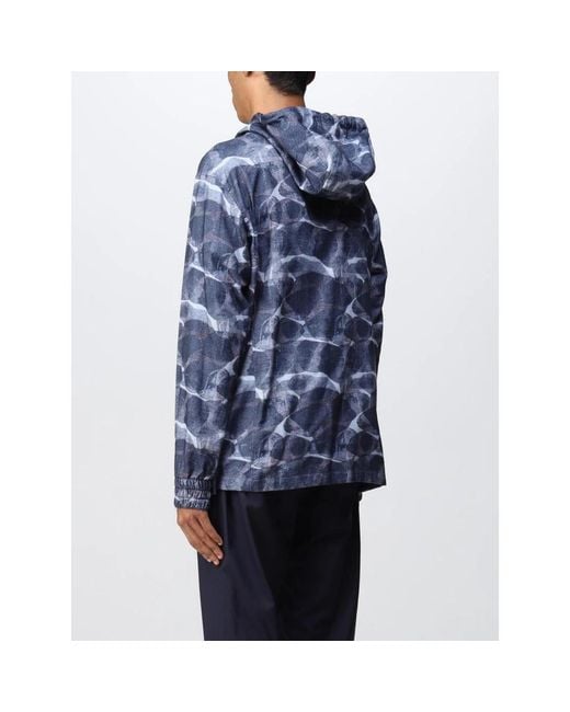 Kiton Blue Zip-Throughs for men