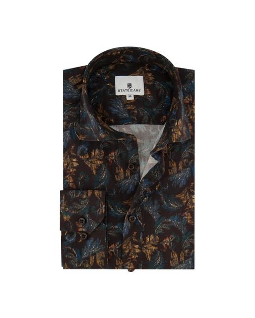 State Of Art Formal Shirts in het Black voor heren