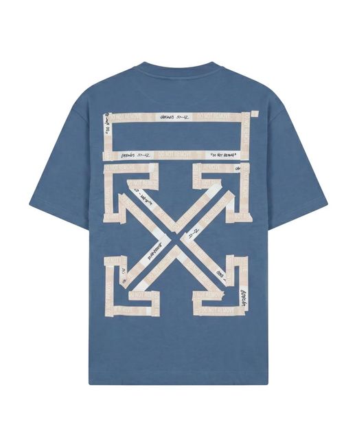 Off-White c/o Virgil Abloh Blue T-Shirts for men