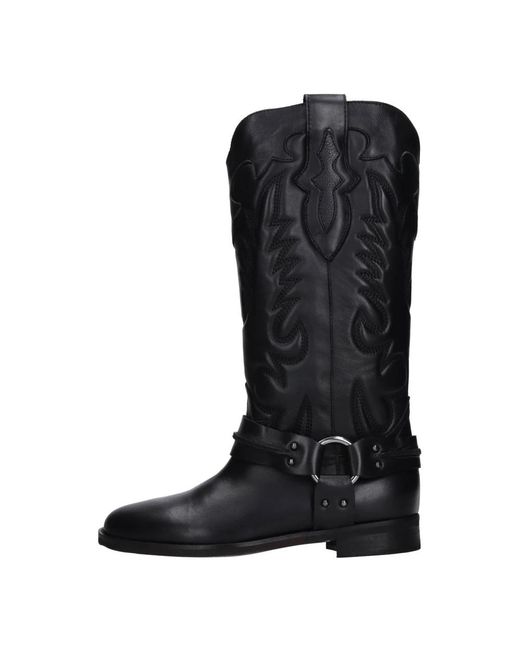 Cowboy Boots GISÉL MOIRÉ en coloris Black