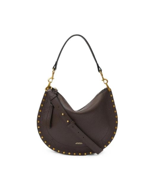 Isabel Marant Brown Oskan Soft Zip Bag