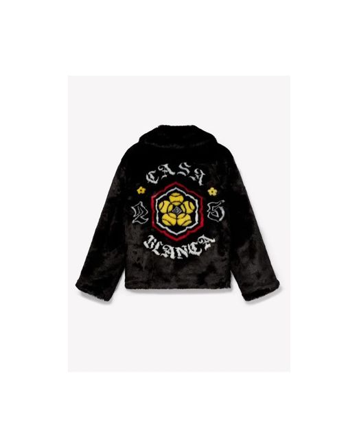 Casablanca Black Faux Fur & Shearling Jackets
