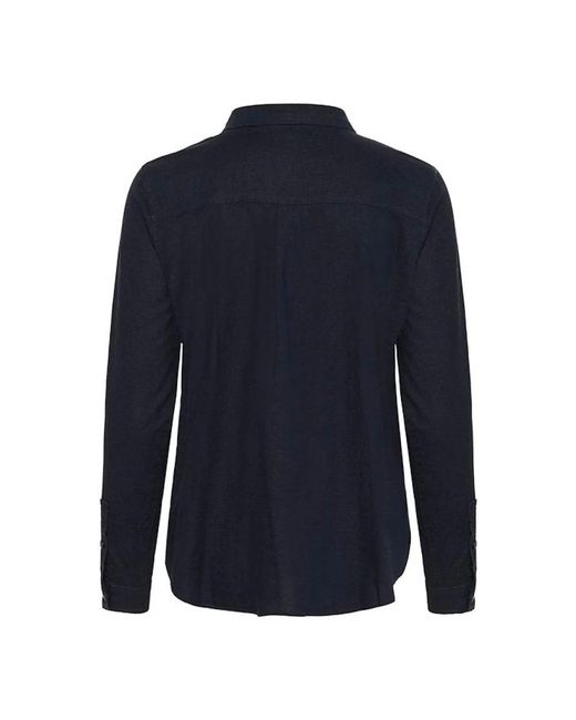 Part Two Overhemden ,Blauw ,Linnen Midnight Linnenmix Blouse in het Blue