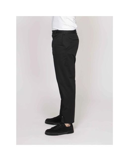 PT Torino Black Suit Trousers for men