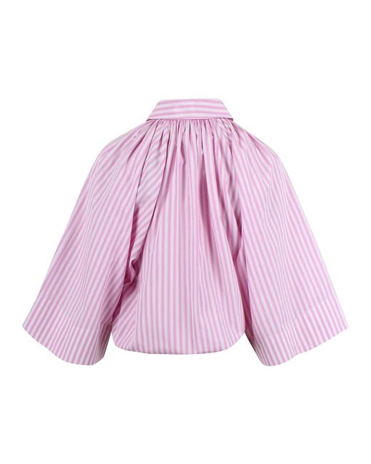 Patou Voluminous Blouse in het Purple