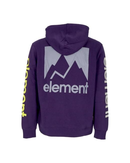 Element Hoodies & Sweatvesten ,Paars ,Katoen Verstelbare Hoodie Joint 2.0 Grape in het Purple voor heren