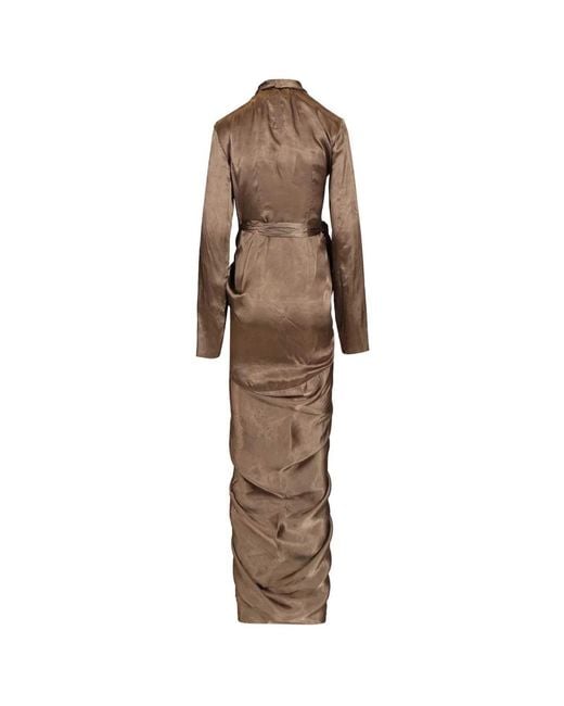 Rick Owens Natural Wrap Dresses