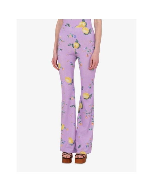 Moschino Purple Leggings
