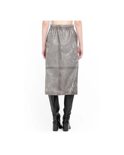 Skirts > midi skirts Maison Margiela en coloris Gray