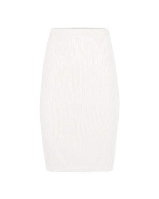Nina Ricci White Midi Skirts