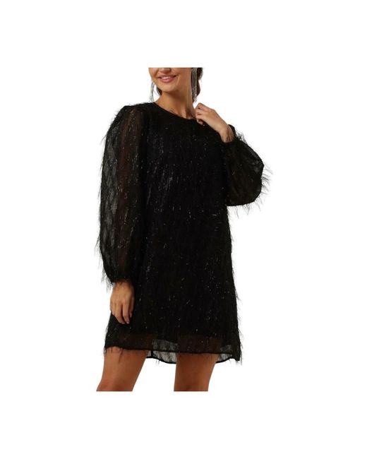 Ydence Elise Zwarte Mini Jurk in het Black