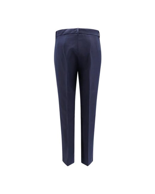 Max Mara Blue Slim-Fit Trousers