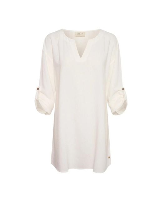 Cream White Tunics