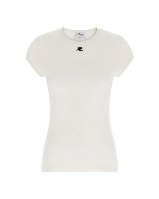 Courreges White T-Shirts