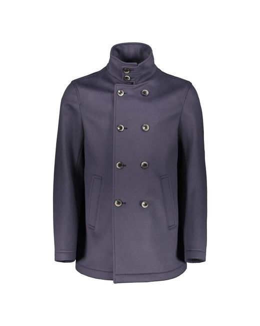 Double-Breasted Coats Herno pour homme en coloris Blue