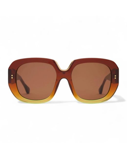 Claris Virot Brown Sunglasses