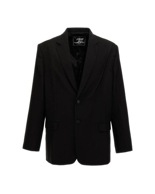Y. Project Pinched Logo Blazer in het Black voor heren