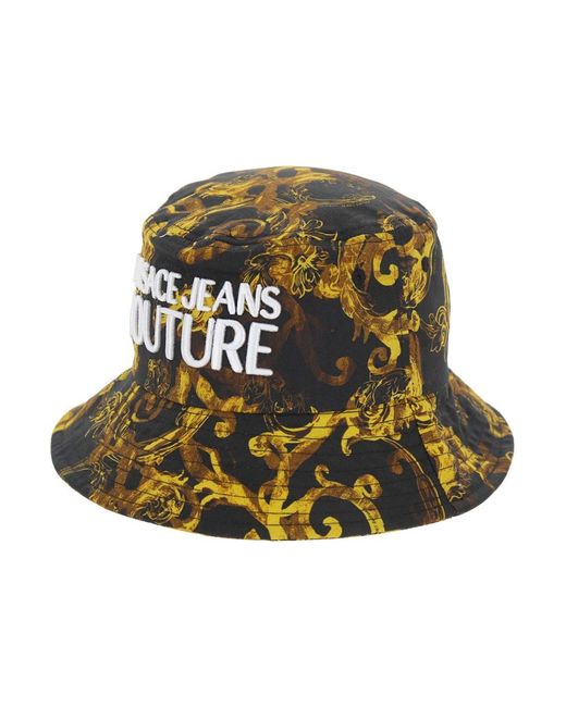 Versace Jeans Couture Barock eimer hut schwarz gold in Green für Herren