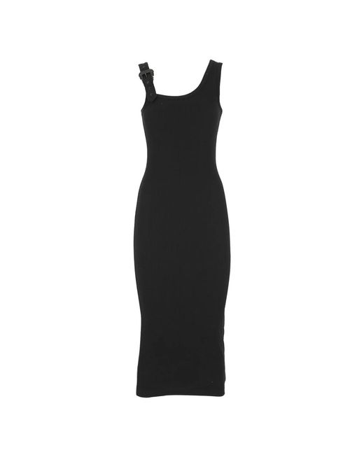 Midi dresses Versace de color Black