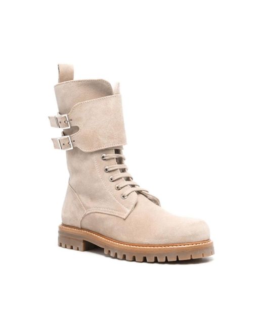 Kiton Natural Lace-Up Boots