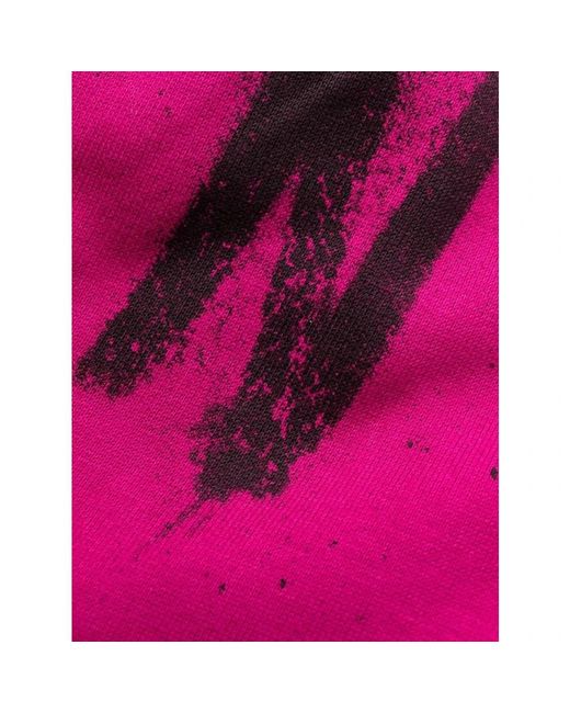 DSquared² Broeken ,Roze ,Katoen Icon Spray Trainingsbroeken in het Pink