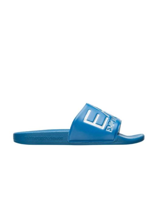 EA7 Blaue Flip Flops & Slider in Blue für Herren