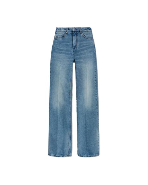 AMI Blue Boot-Cut Jeans