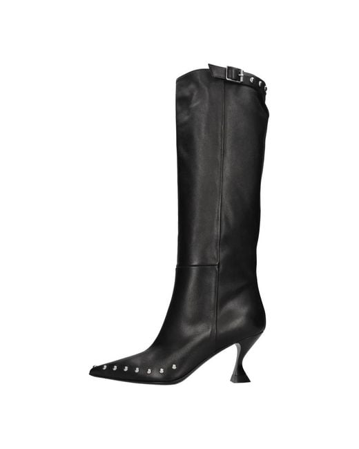 Strategia Black Heeled Boots