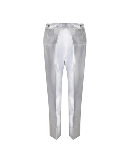 SAPIO White Slim-Fit Trousers