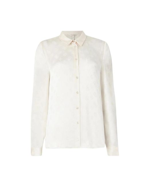 Guess Ecru Marthe Blouse in het White