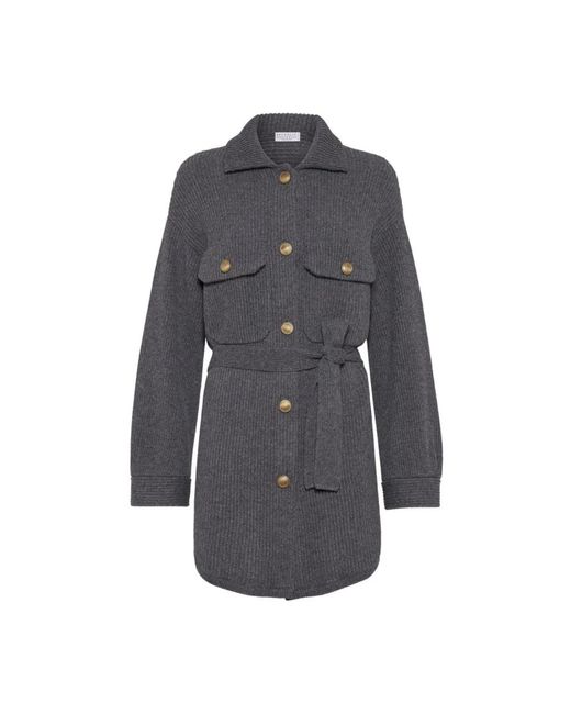 Cardigans Brunello Cucinelli en coloris Gray